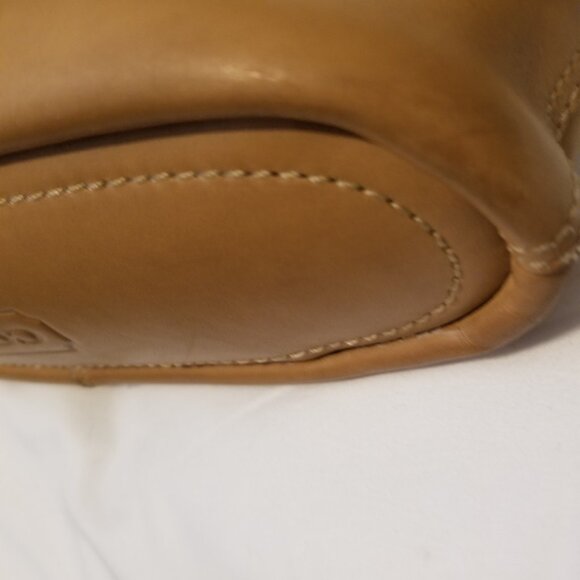 Authentic Coach Leather Caramel Brown Hobo or Crossbody Convertible Purse - Picture 9 of 11